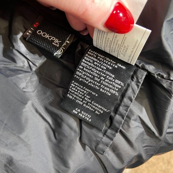 NWT OOKPIK Axel Fox Fur-Trim Hooded Puffer Coat Size XS - Picture 8 of 9